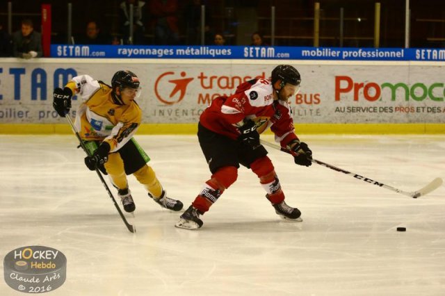 Photo hockey match Chamonix / Morzine - Strasbourg  le 23/10/2016