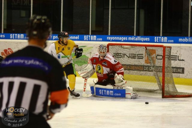 Photo hockey match Chamonix / Morzine - Strasbourg  le 23/10/2016