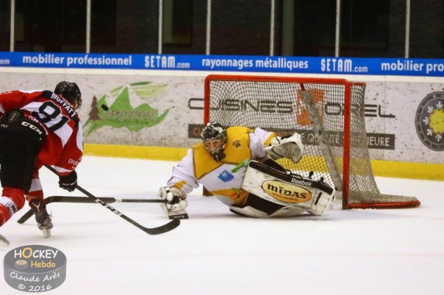 Photo hockey match Chamonix / Morzine - Strasbourg  le 23/10/2016