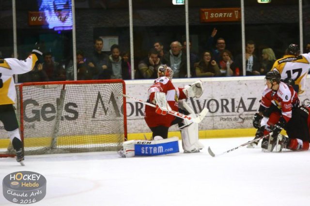 Photo hockey match Chamonix / Morzine - Strasbourg  le 23/10/2016