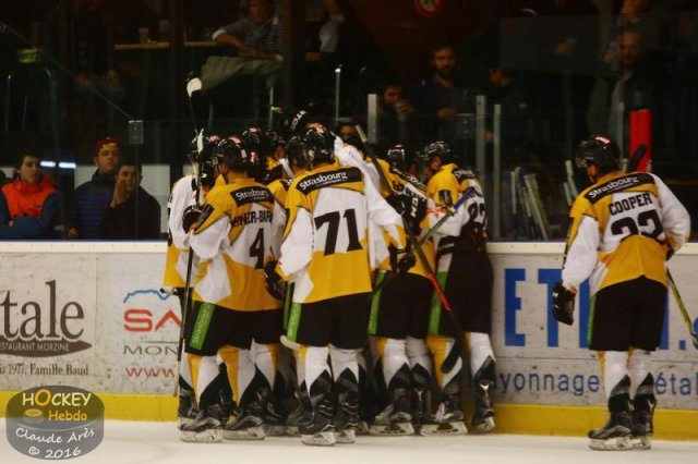 Photo hockey match Chamonix / Morzine - Strasbourg  le 23/10/2016