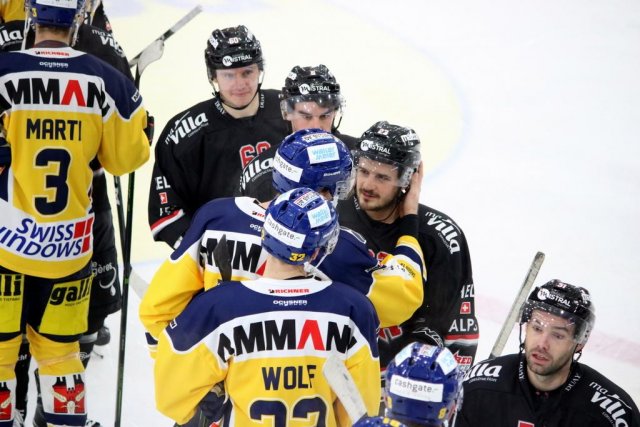 Photo hockey reportage NLB: Le HC Red Ice d’une courte tête