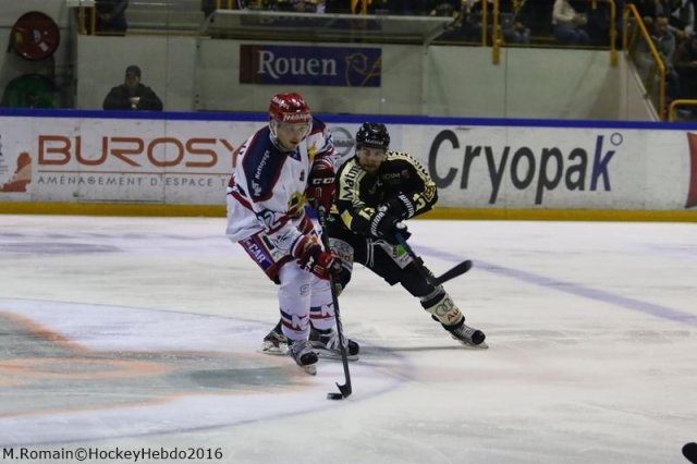 Photo hockey match Rouen - Grenoble  le 28/10/2016