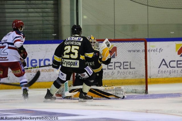 Photo hockey match Rouen - Grenoble  le 28/10/2016