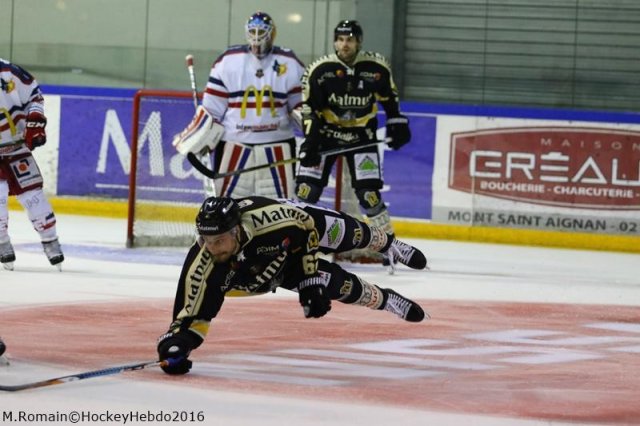 Photo hockey match Rouen - Grenoble  le 28/10/2016