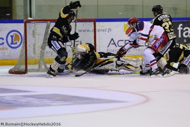 Photo hockey match Rouen - Grenoble  le 28/10/2016