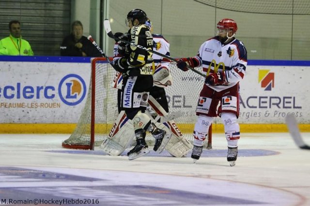 Photo hockey match Rouen - Grenoble  le 28/10/2016