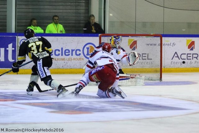 Photo hockey match Rouen - Grenoble  le 28/10/2016