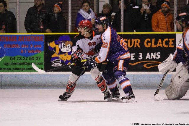 Photo hockey match Clermont-Ferrand - Neuilly/Marne le 29/10/2016