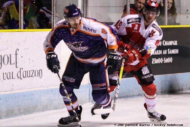 Photo hockey match Clermont-Ferrand - Briançon  le 10/11/2016