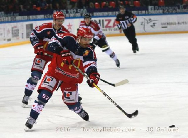 Photo hockey match Grenoble  - Chamonix / Morzine le 15/11/2016