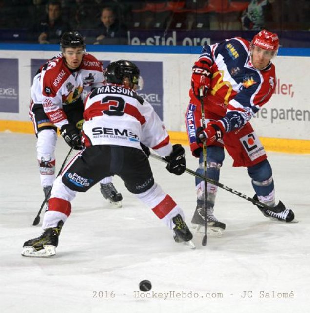 Photo hockey match Grenoble  - Chamonix / Morzine le 15/11/2016