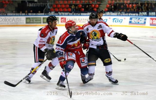 Photo hockey match Grenoble  - Chamonix / Morzine le 15/11/2016