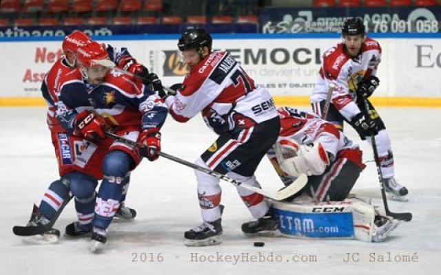 Photo hockey match Grenoble  - Chamonix / Morzine le 15/11/2016