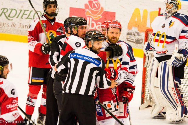 Photo hockey match Chamonix / Morzine - Grenoble  le 22/11/2016
