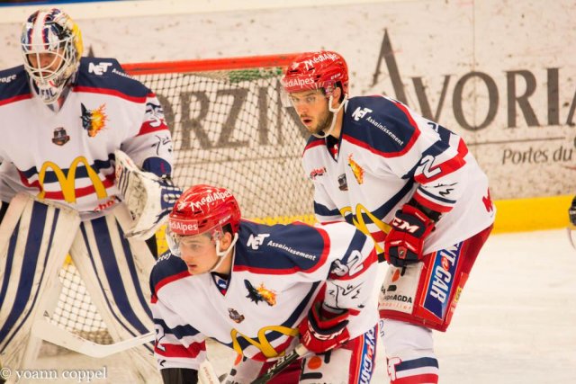 Photo hockey match Chamonix / Morzine - Grenoble  le 22/11/2016