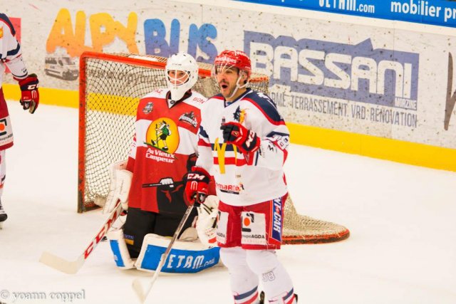 Photo hockey match Chamonix / Morzine - Grenoble  le 22/11/2016
