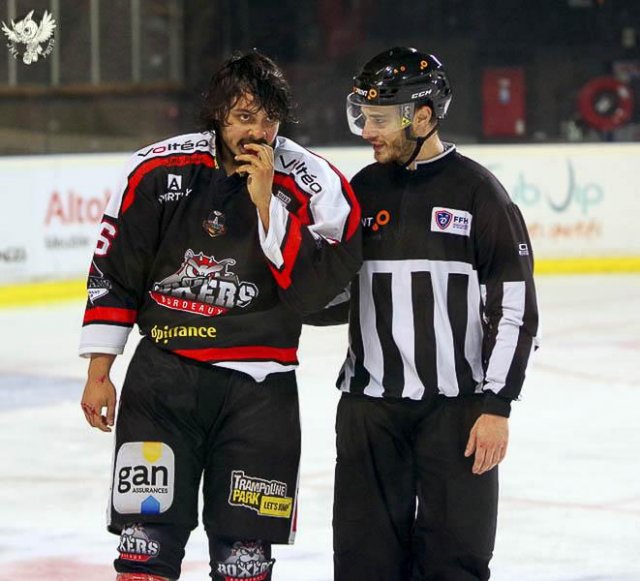 Photo hockey match Bordeaux - Strasbourg  le 20/11/2016