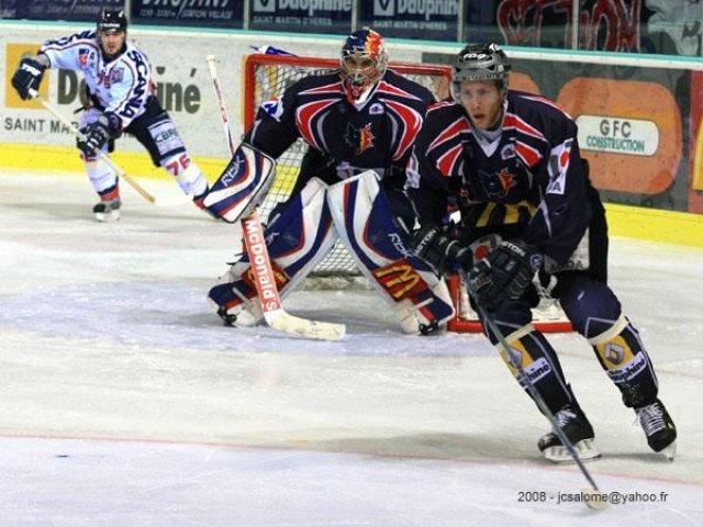 Photo hockey match Grenoble  - Angers  le 30/01/2008