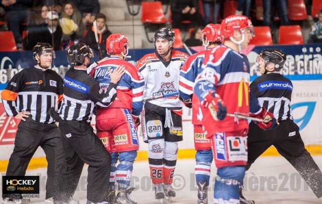 Photo hockey match Grenoble  - Bordeaux le 02/12/2016