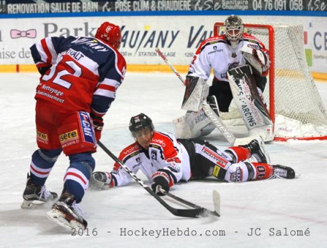 Photo hockey match Grenoble  - Bordeaux le 02/12/2016