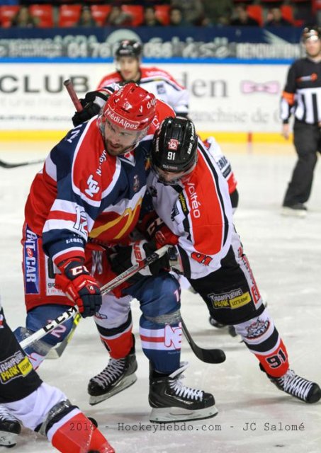 Photo hockey match Grenoble  - Bordeaux le 02/12/2016