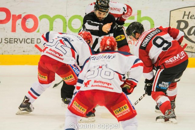 Photo hockey match Chamonix / Morzine - Grenoble  le 09/12/2016