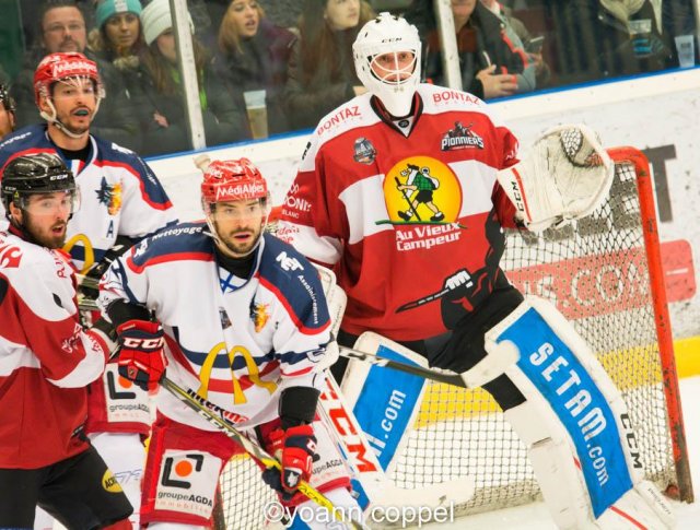 Photo hockey match Chamonix / Morzine - Grenoble  le 09/12/2016