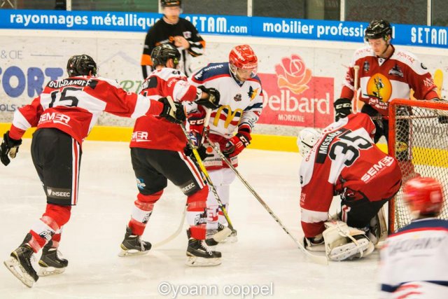 Photo hockey match Chamonix / Morzine - Grenoble  le 09/12/2016