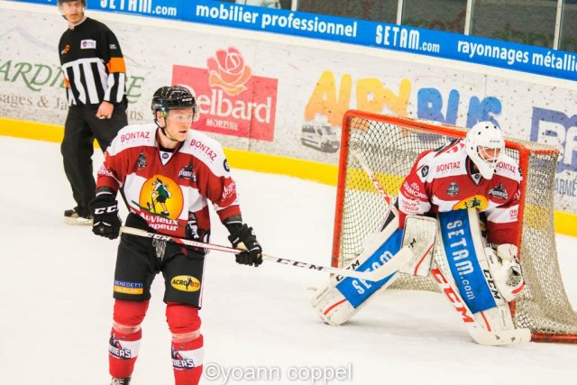 Photo hockey match Chamonix / Morzine - Grenoble  le 09/12/2016