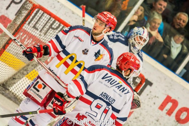 Photo hockey match Chamonix / Morzine - Grenoble  le 09/12/2016