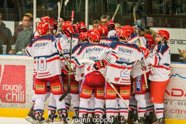 Photo hockey match Chamonix / Morzine - Grenoble  le 09/12/2016