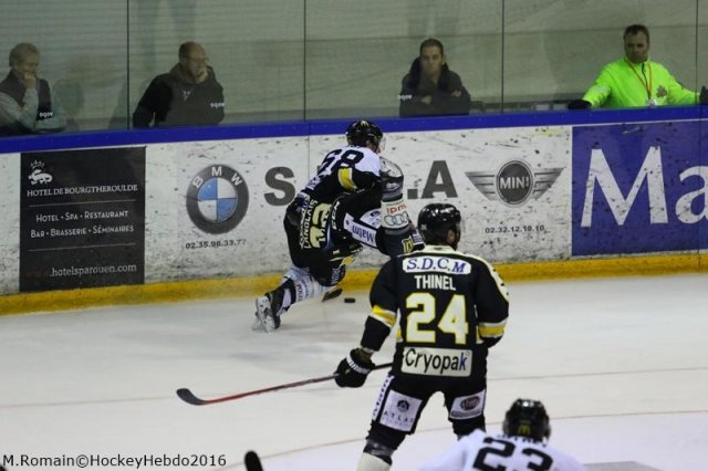 Photo hockey match Rouen - Amiens  le 21/12/2016