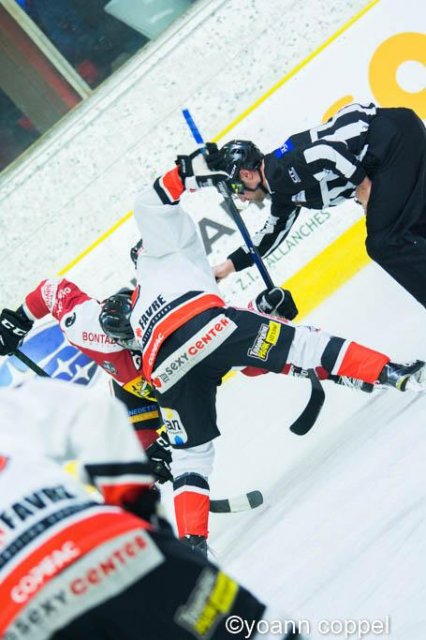Photo hockey match Chamonix / Morzine - Bordeaux le 23/12/2016