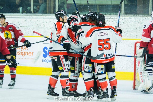 Photo hockey match Chamonix / Morzine - Bordeaux le 23/12/2016