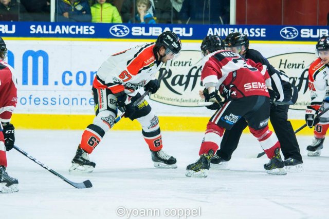 Photo hockey match Chamonix / Morzine - Bordeaux le 23/12/2016