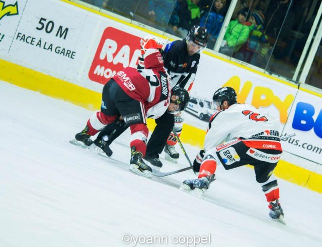 Photo hockey match Chamonix / Morzine - Bordeaux le 23/12/2016