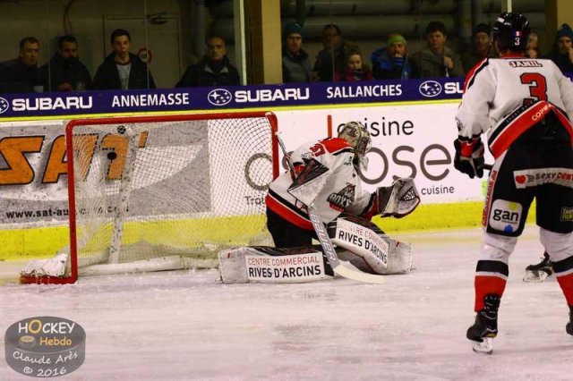 Photo hockey match Chamonix / Morzine - Bordeaux le 23/12/2016