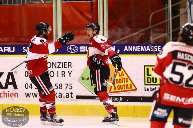 Photo hockey match Chamonix / Morzine - Bordeaux le 23/12/2016