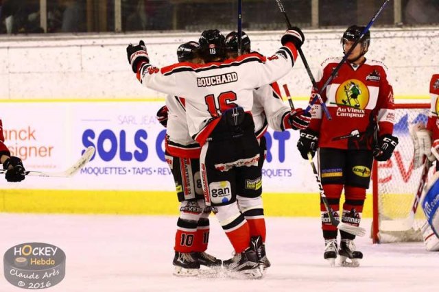 Photo hockey match Chamonix / Morzine - Bordeaux le 23/12/2016