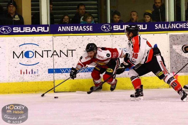 Photo hockey match Chamonix / Morzine - Bordeaux le 23/12/2016