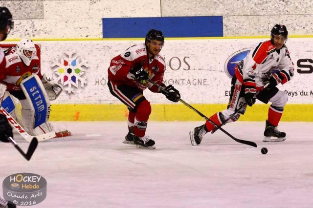 Photo hockey match Chamonix / Morzine - Bordeaux le 23/12/2016