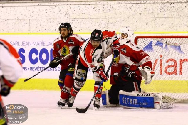 Photo hockey match Chamonix / Morzine - Bordeaux le 23/12/2016