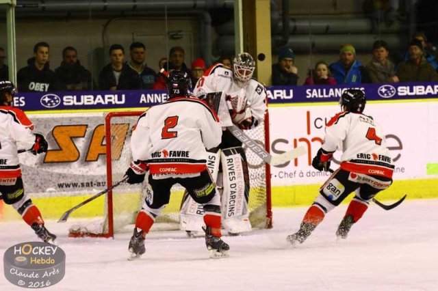 Photo hockey match Chamonix / Morzine - Bordeaux le 23/12/2016
