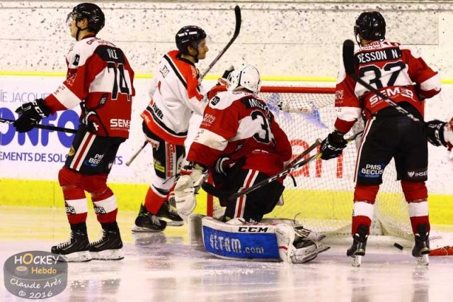 Photo hockey match Chamonix / Morzine - Bordeaux le 23/12/2016
