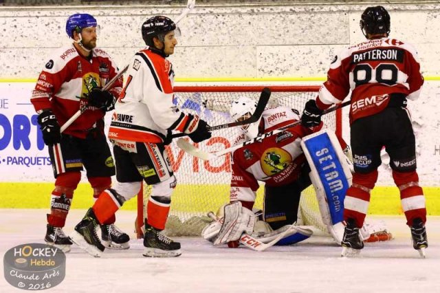 Photo hockey match Chamonix / Morzine - Bordeaux le 23/12/2016