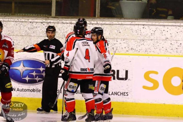 Photo hockey match Chamonix / Morzine - Bordeaux le 23/12/2016