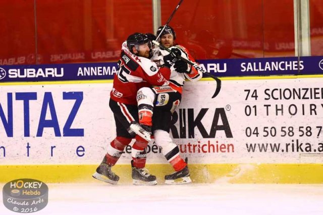 Photo hockey match Chamonix / Morzine - Bordeaux le 23/12/2016