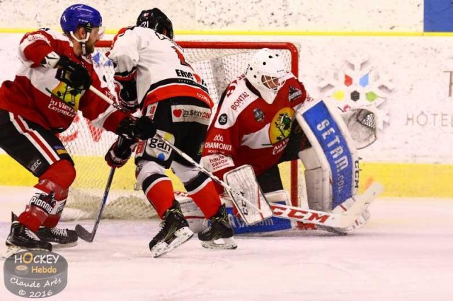 Photo hockey match Chamonix / Morzine - Bordeaux le 23/12/2016