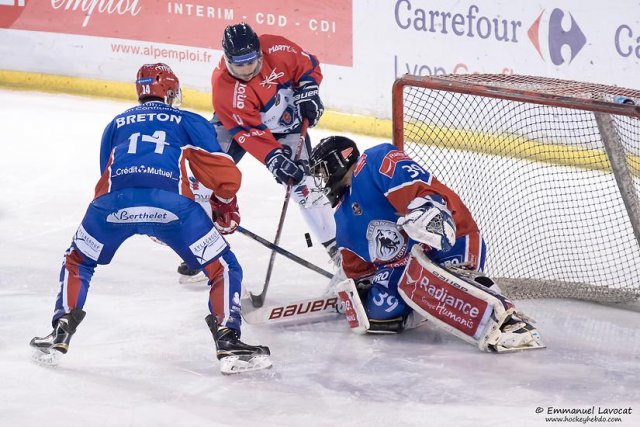 Photo hockey match Lyon - Angers  le 23/12/2016
